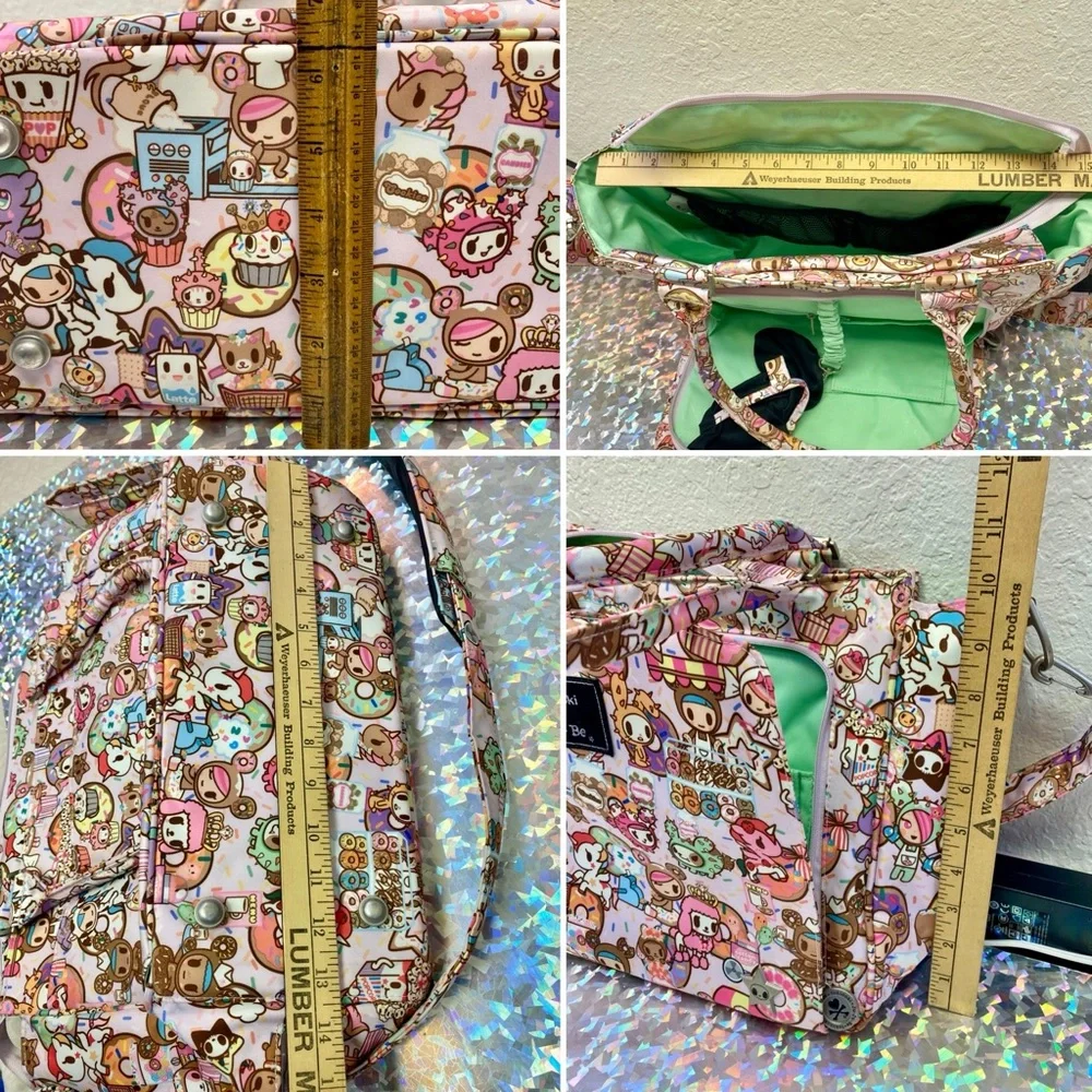RARE Tokidoki Ju-Ju-Be Donutella Sweet Shop Be Classy Diaper Bag W/ Mat Kawaii
